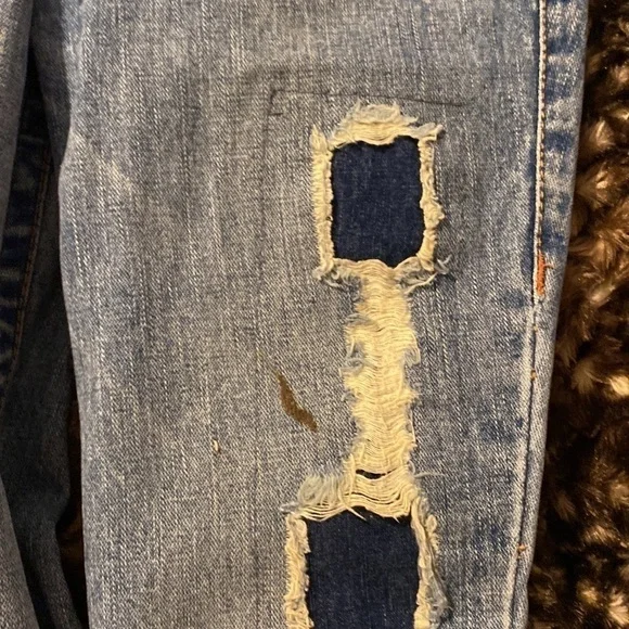 TRUE Religion Flare Distressed Jeans, vintage size 30, used condition, - Picture 8 of 9